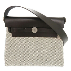 Unused Hermès Airbag Zip 20 Mini Toile Militaire Vache Hunter Shoulder Bag in...